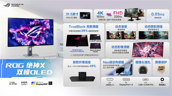BW2025 ROG绝神 RO姬x初音未来版电竞显示器 双模新品闪耀登场(图9)