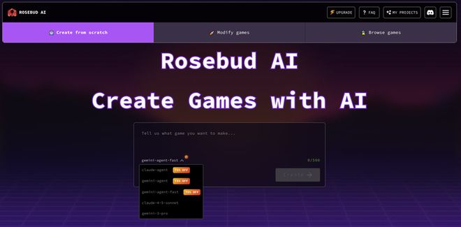 本周 AI 项目推荐：Rosebud、Seele、KuranGames……AI游戏产品盘点(图1)