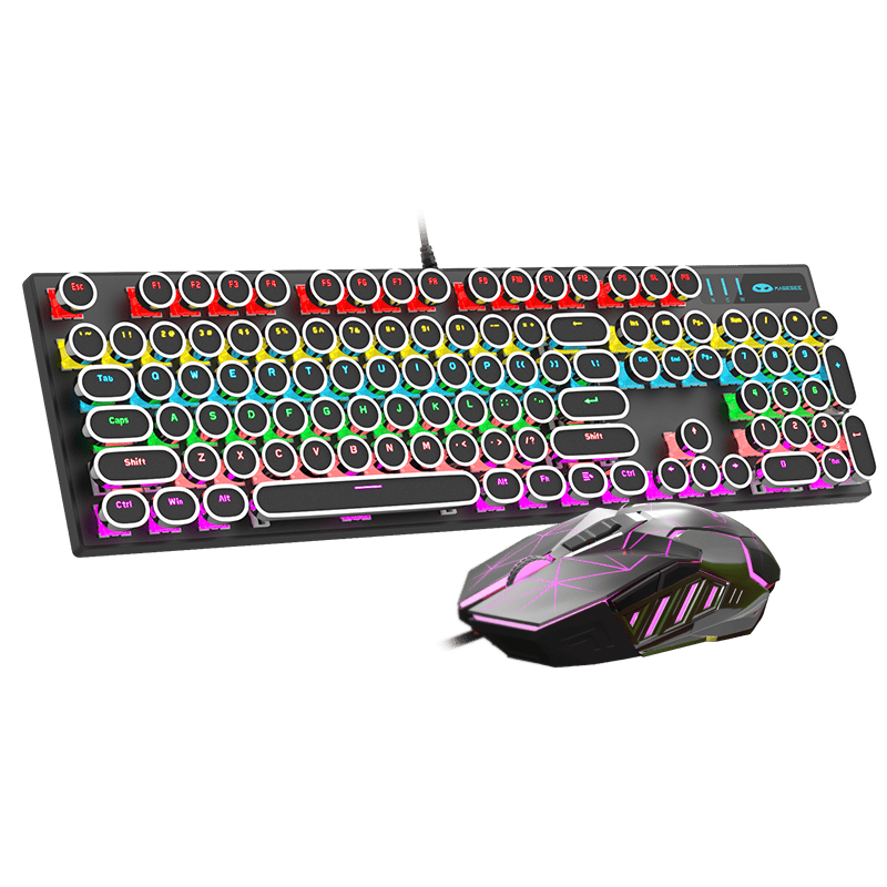 释放你的游戏潜能MageGee 机械风暴电竞游戏键盘鼠标套装来袭！(图1)