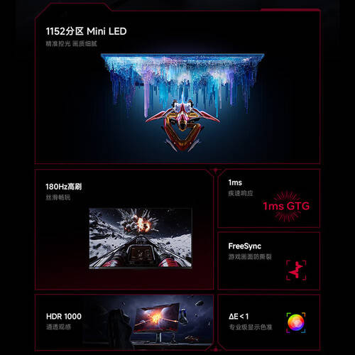 沉浸式电竞体验小米REDMI 27英寸电竞显示器带你飞(图1)